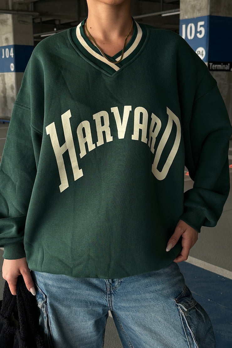 Harvard V Neck Sweatshirt