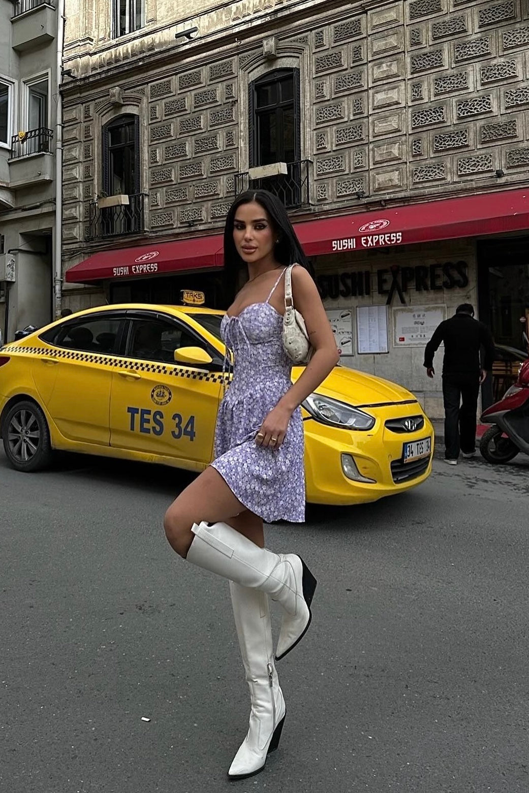 Purple Daisy Dress