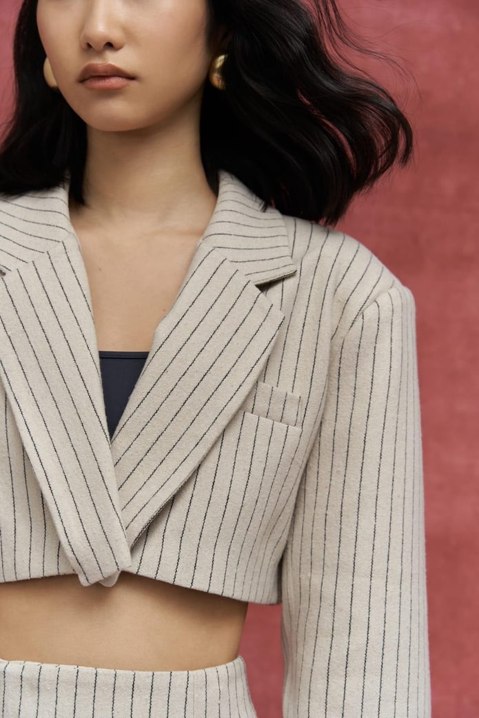 Mella Stripe Blazer Set