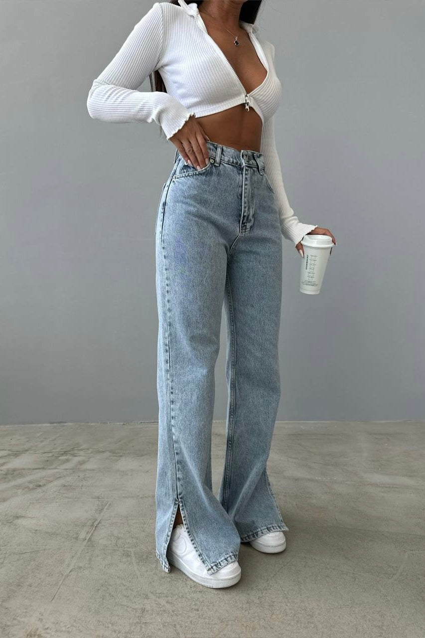 Split side shops jeans