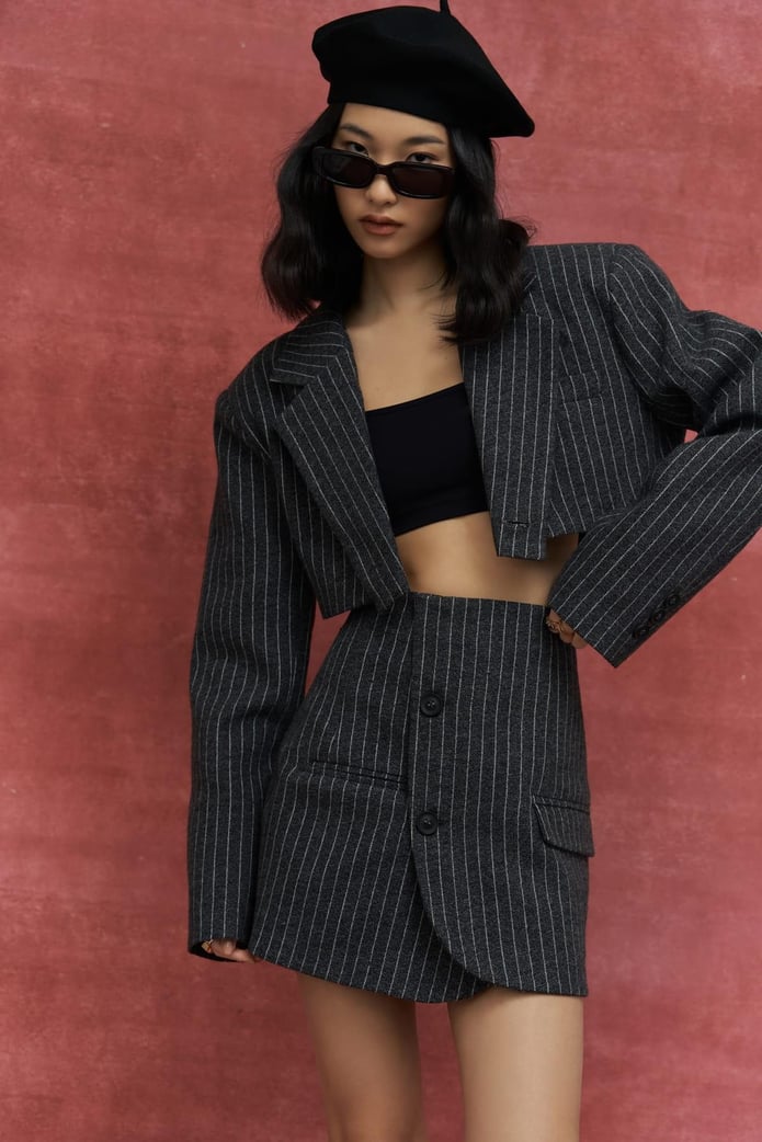 Mella Stripe Blazer Set