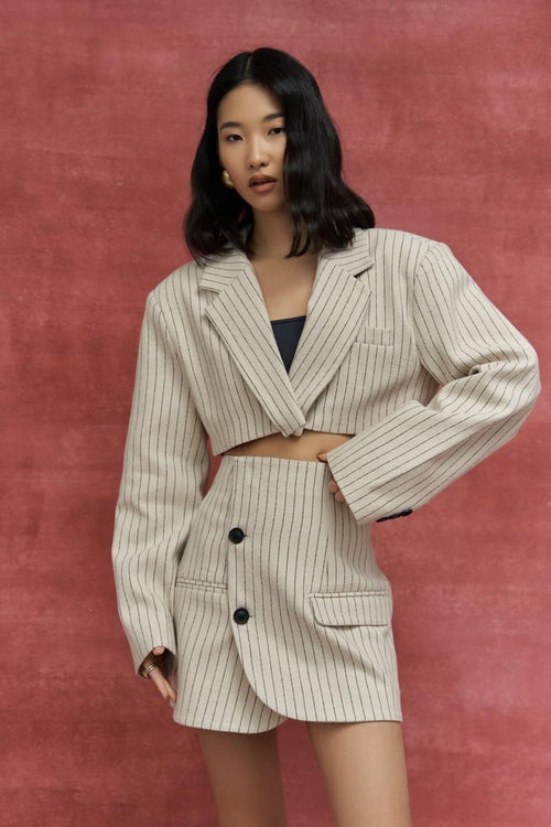 Mella Stripe Blazer Set