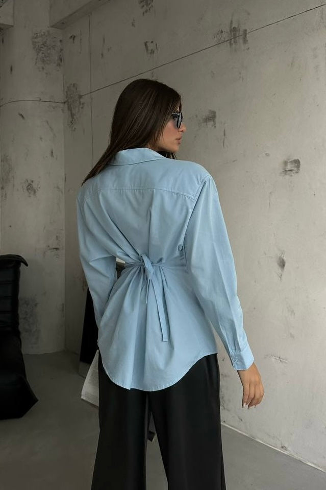 Tie Back Padded Shirt