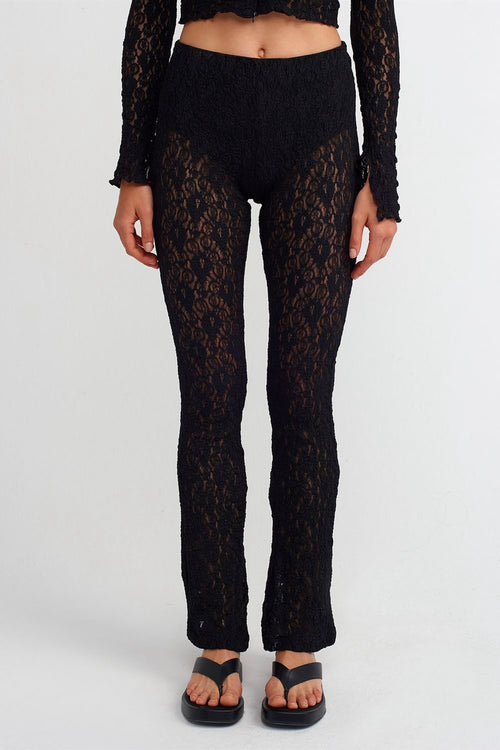 Lace Flared Pants