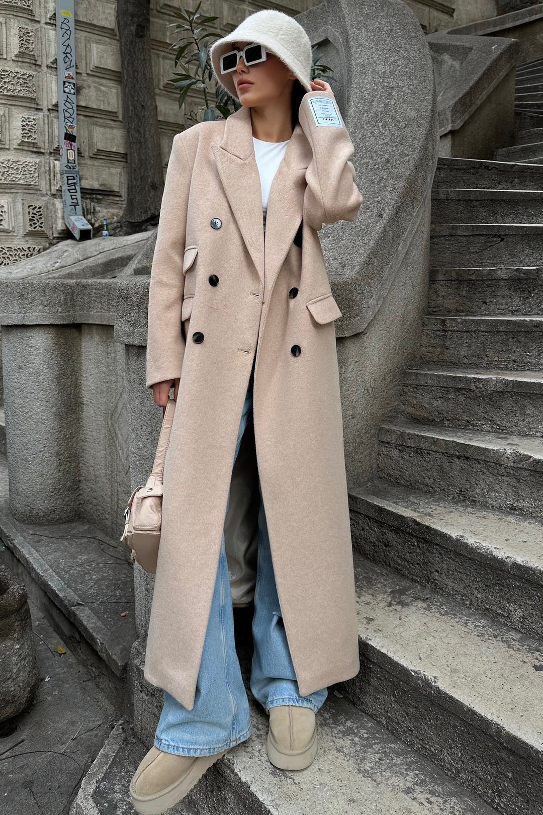 Hifi Straight Beige Coat