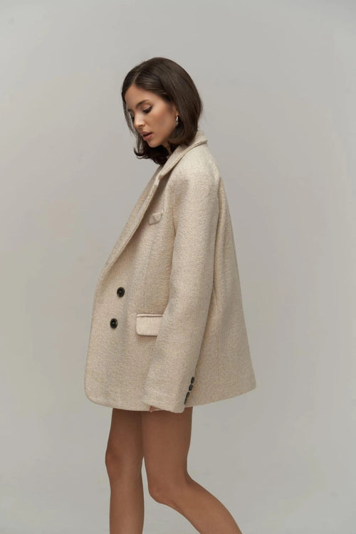 Enzo Oversized Wool Blazer Jacket