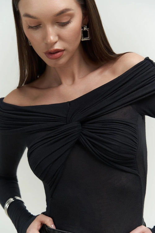 Criss Cross Off Shoulder Top