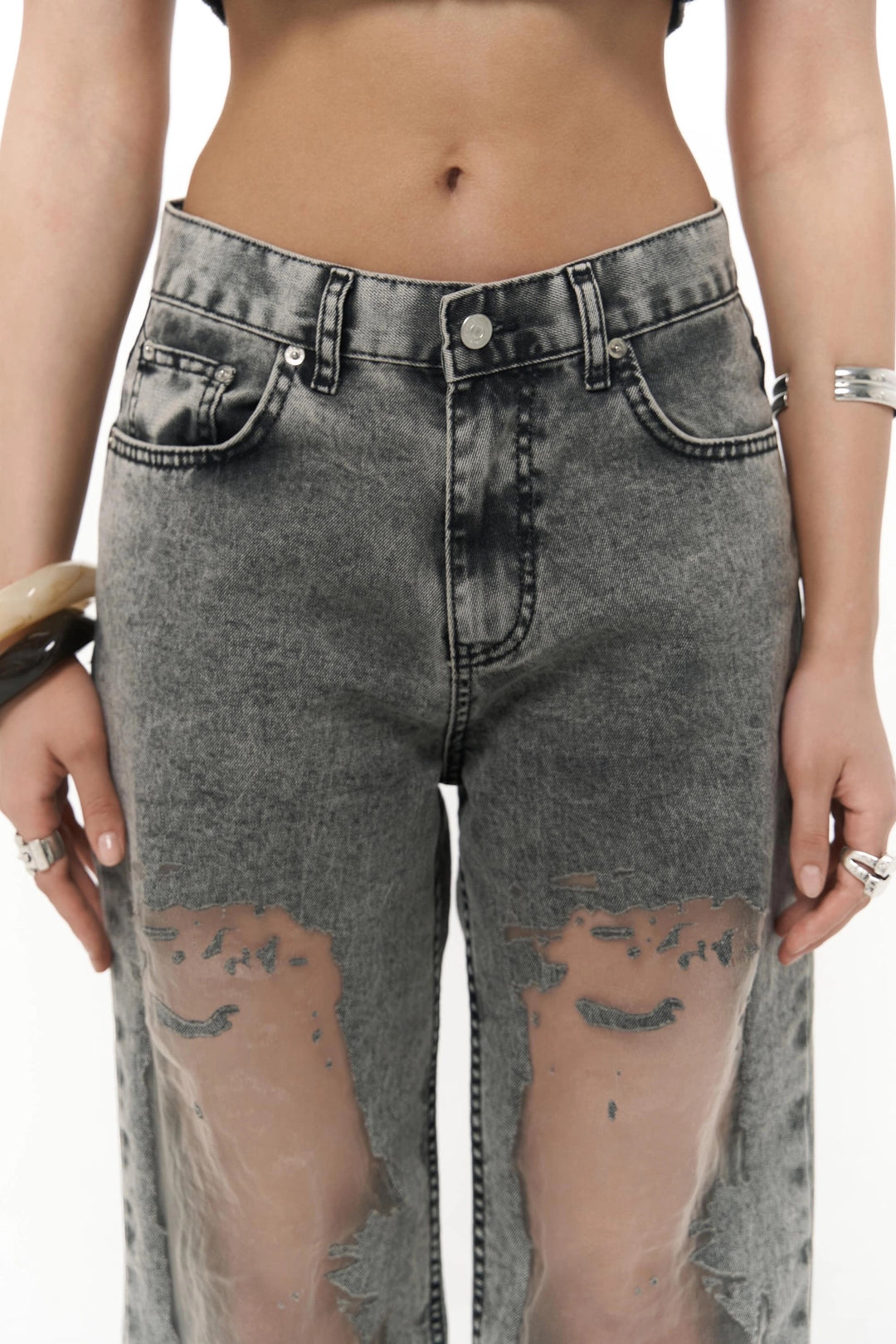 Premium Exclusive Design Sheer Jeans