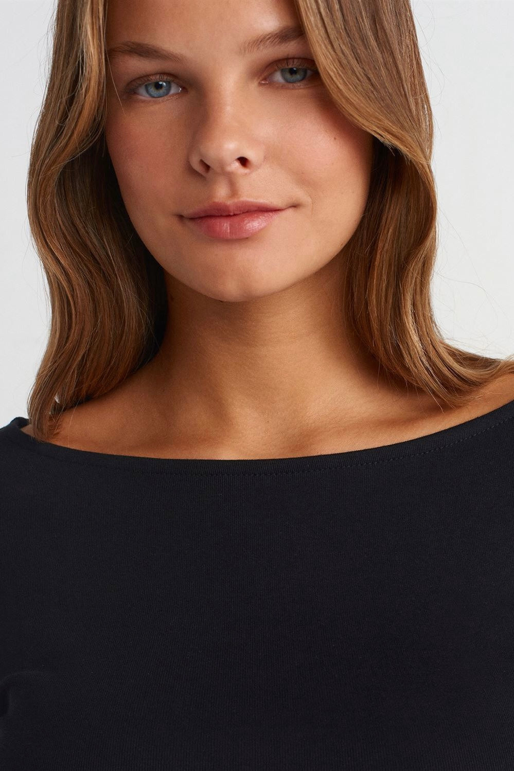 Ruched Side Long Sleeve Top