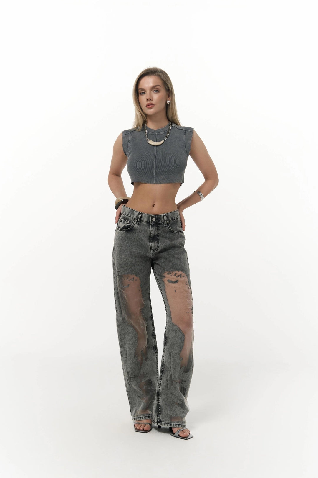 Premium Exclusive Design Sheer Jeans