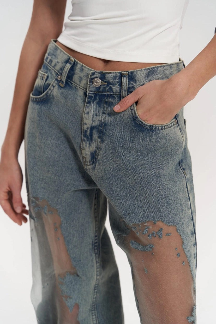 Premium Exclusive Design Sheer Jeans