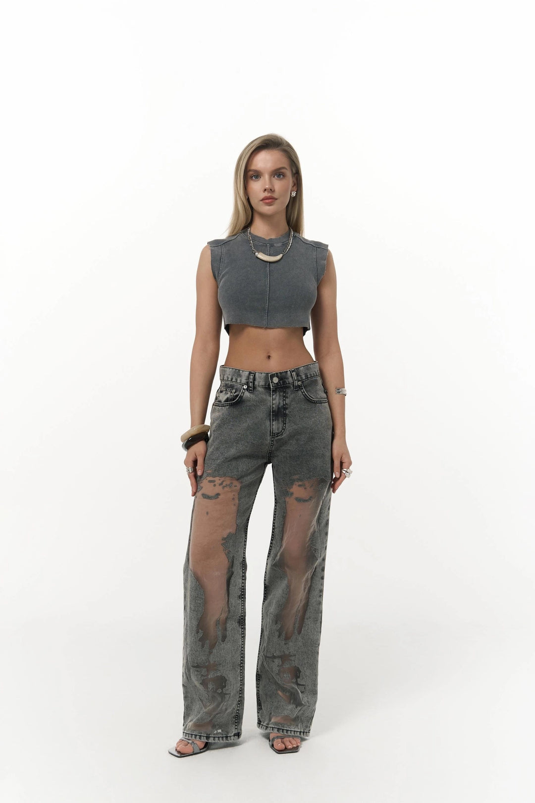 Premium Exclusive Design Sheer Jeans