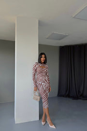 Zebra Print Chest Show Dress