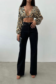 Palazzo Straight Jeans