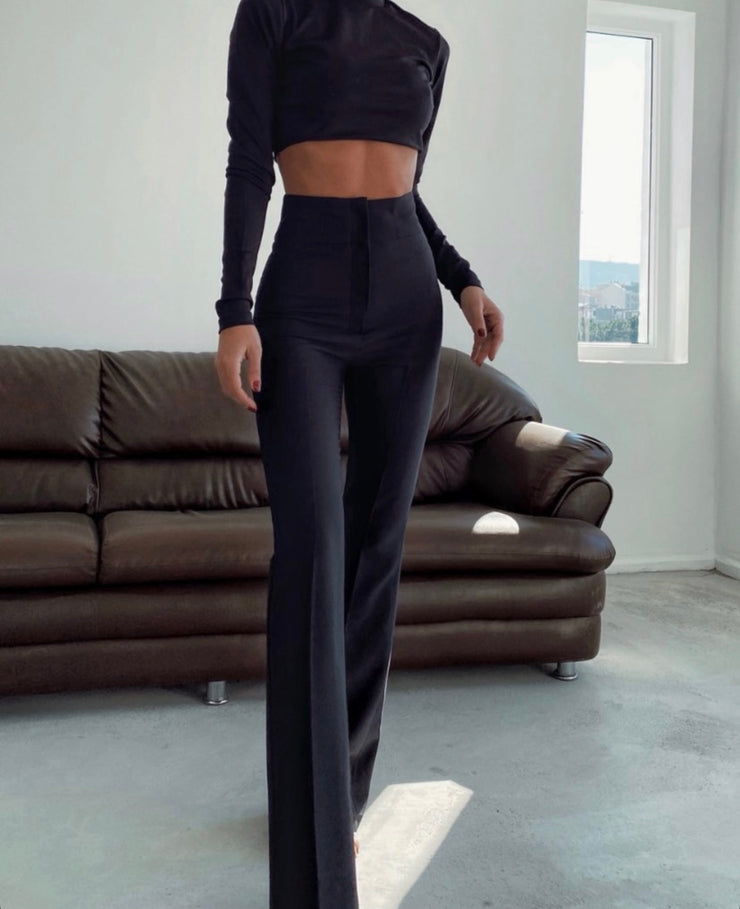 Double High Rise Skinny Pants