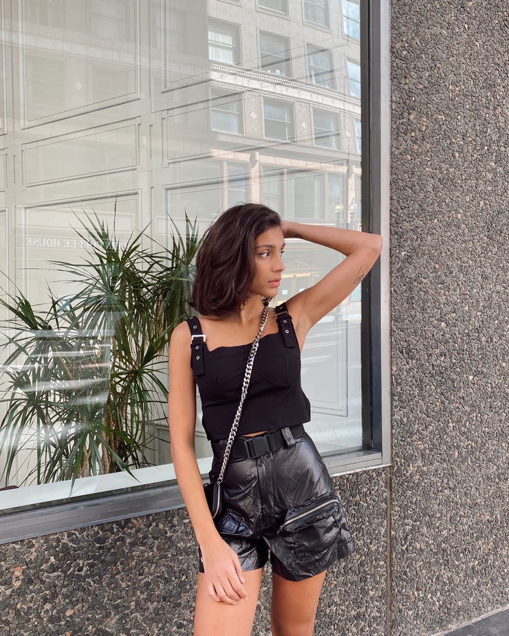 Woven Buckle Shorts