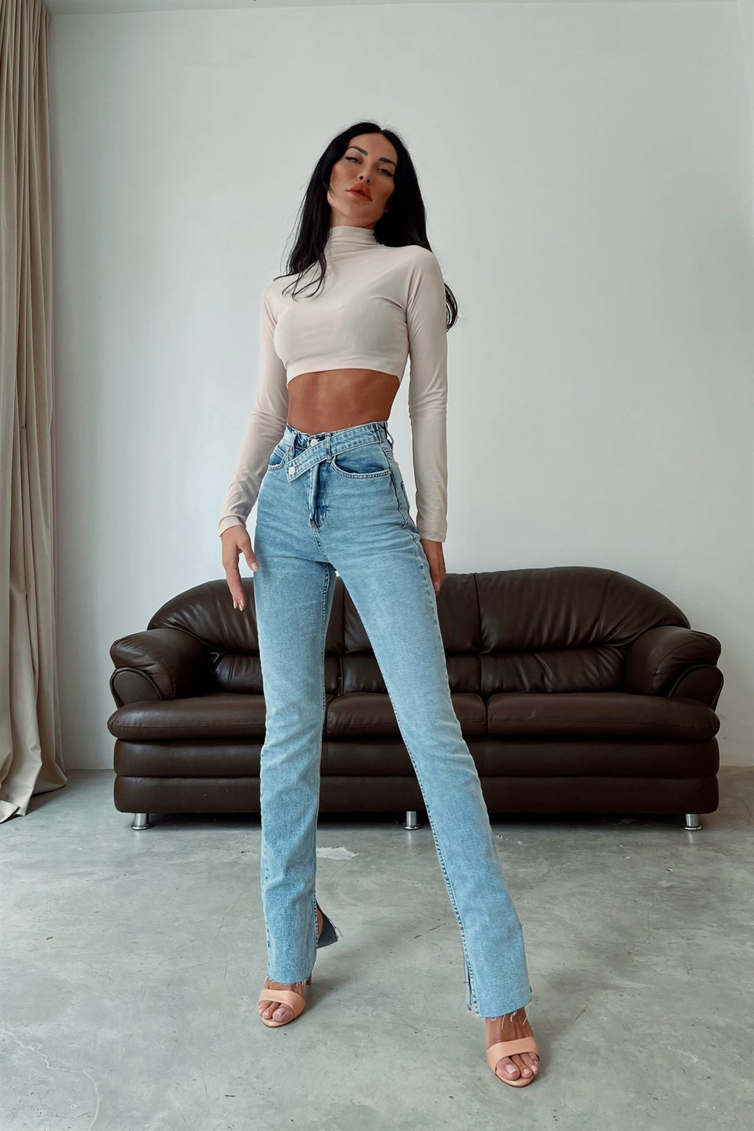 Cross Belt Jeans