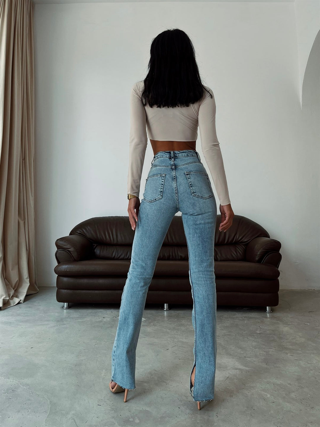 Cross Belt Jeans