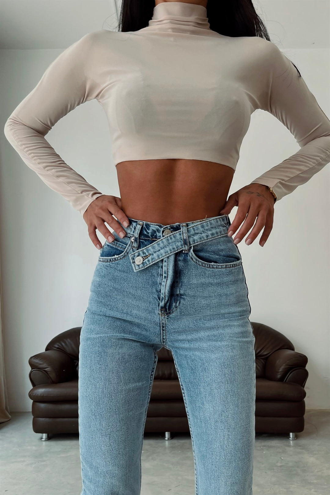 Cross Belt Jeans