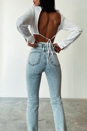 Skinny Split Hem Jeans