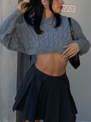 Pull Over Crop Sweater