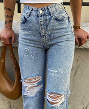 Loop Print Jeans
