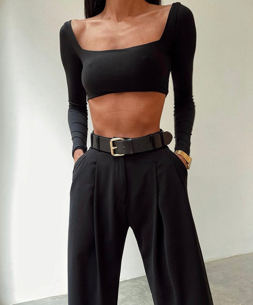 Square Neck Crop Top