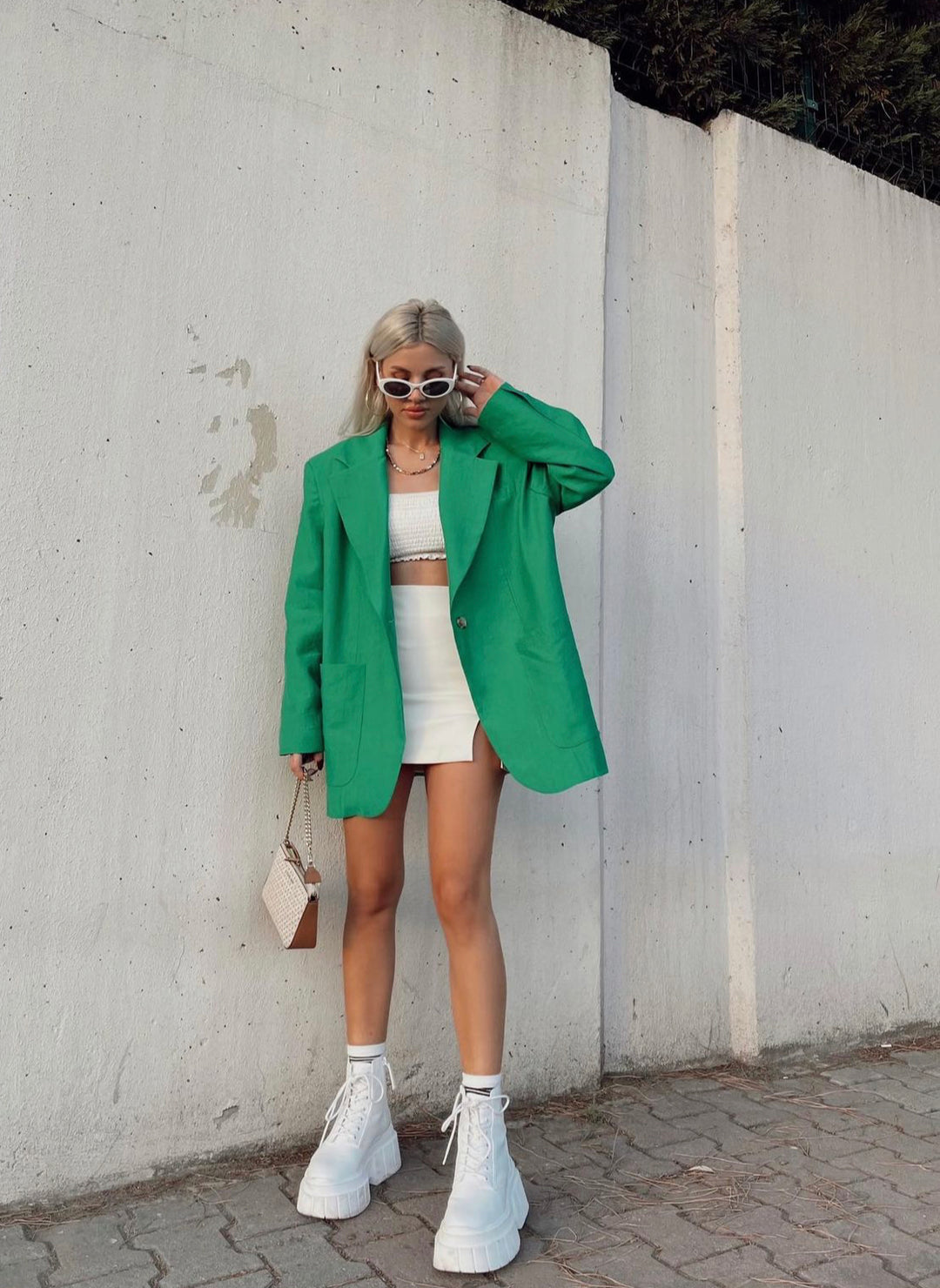 Green Blazer Jacket