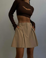 Pleated Skirt In Colors